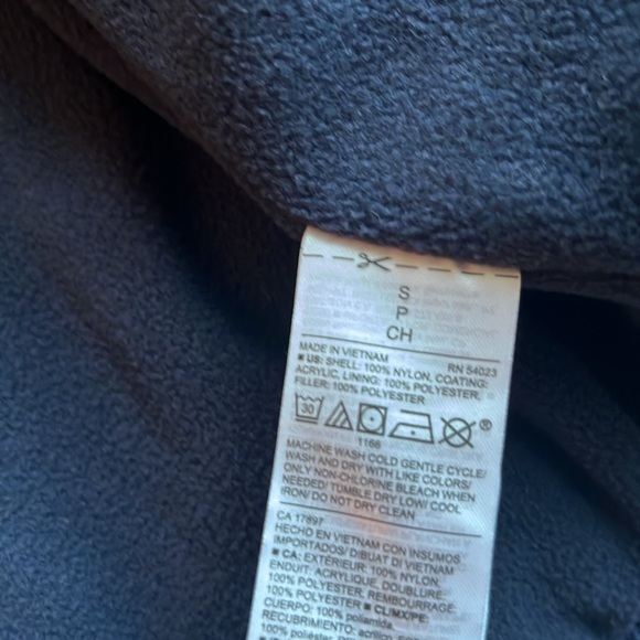 Old Navy Vest Women’s Blue Puffer Coat Full Zip Pockets Insulated Size S - Picture 6 of 8